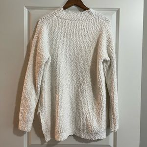 Fuzzy crew neck sweater